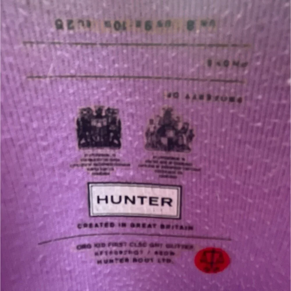 Hunter Kids Rain Boots - Sparkly Purple - Picture 5 of 10